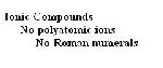 Naming Binary Ionic Compounds